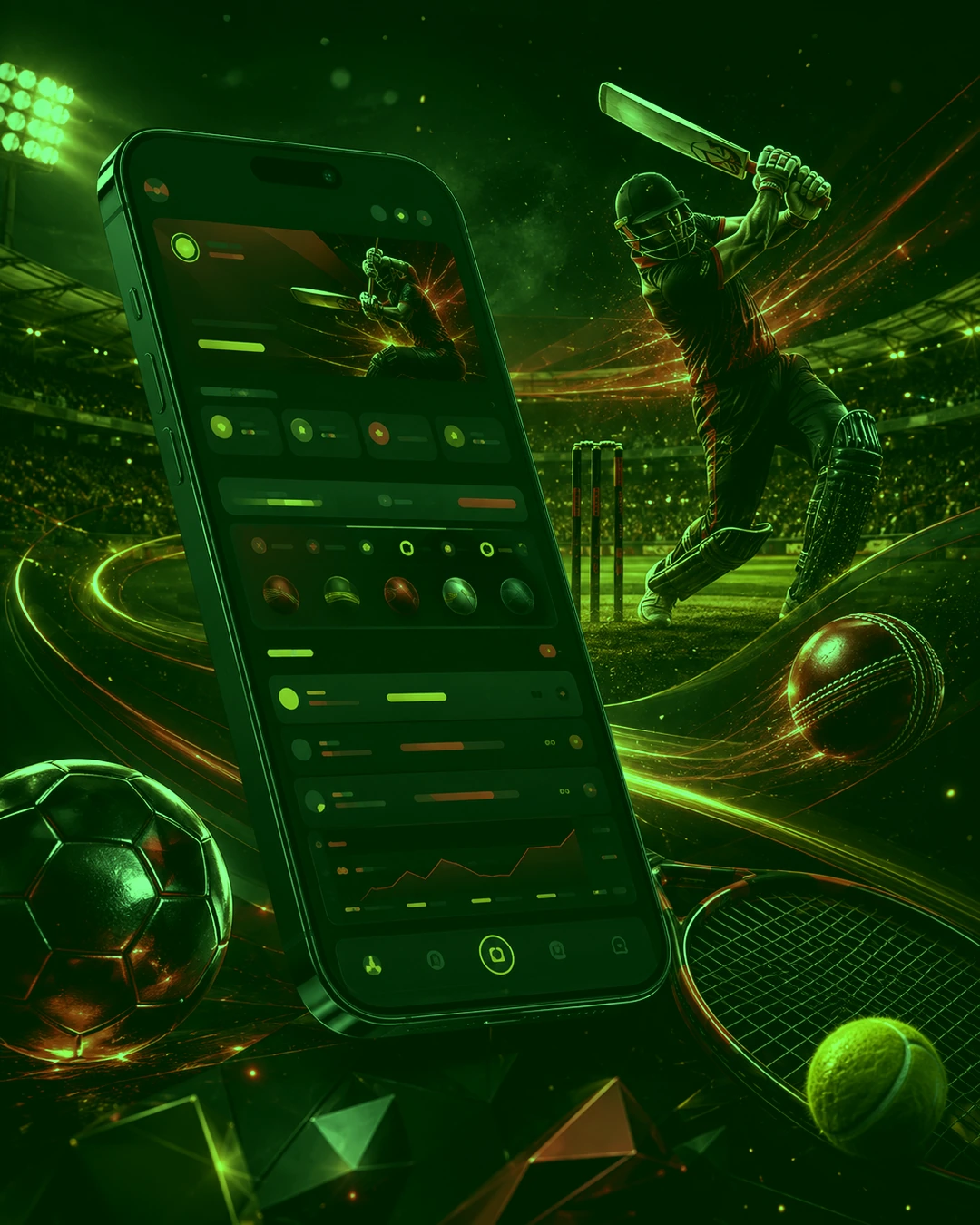 Mobile Online Betting ID access visual